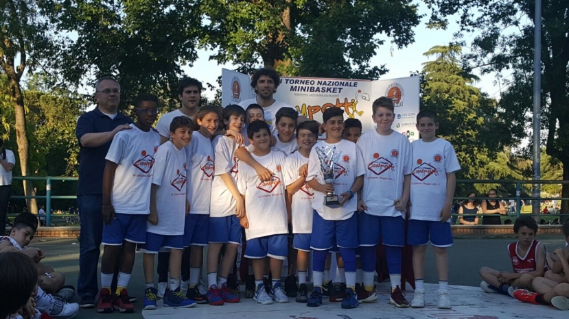 Minibasket: terzo posto al torneo Campetti di Bologna per i nostri esordienti