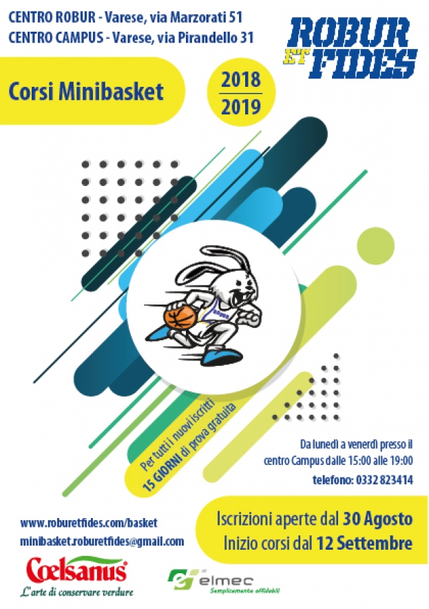 Corsi Minibasket 2018/2019