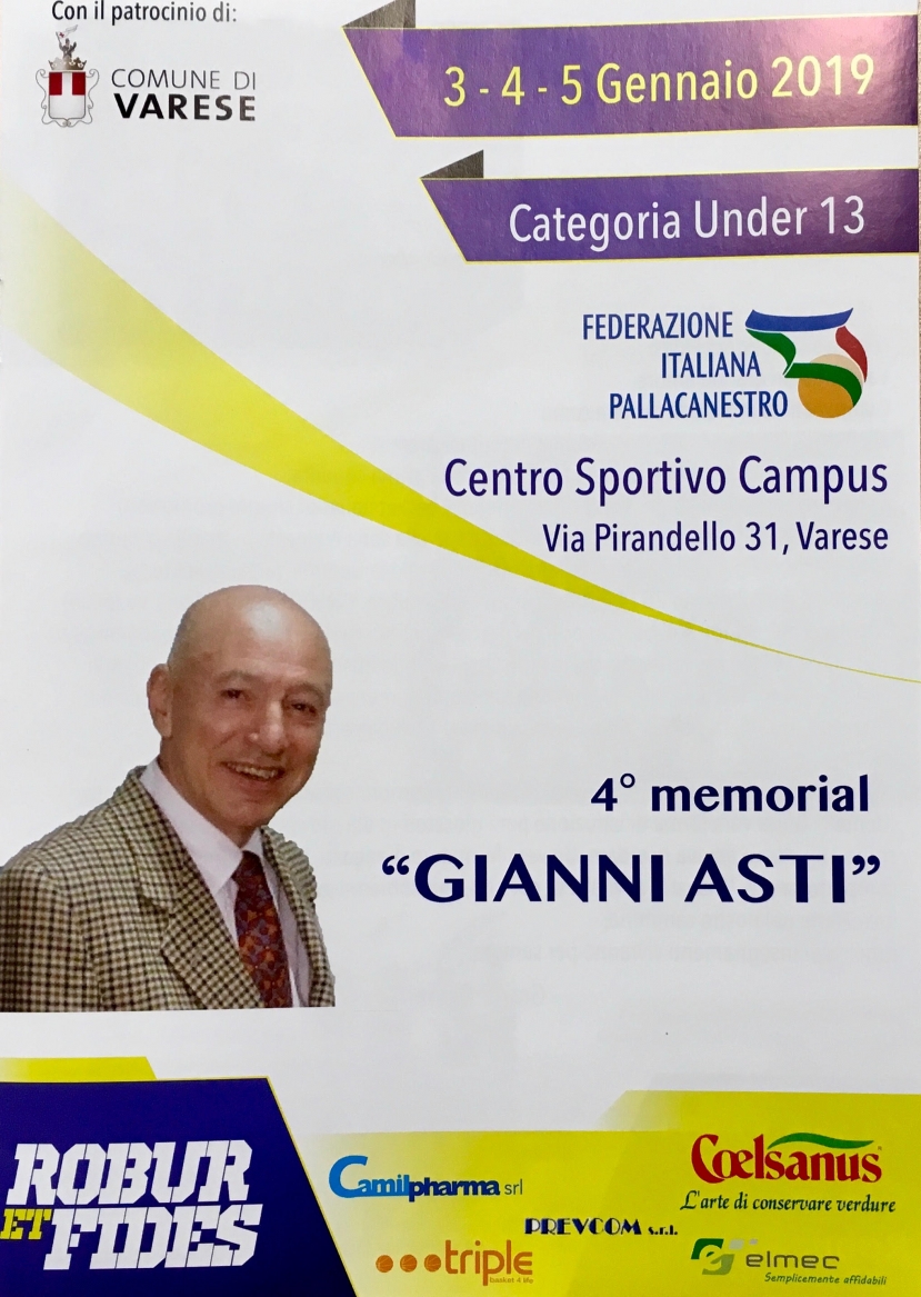 U 13: Da oggi al Campus il 4^ Memorial Gianni Asti
