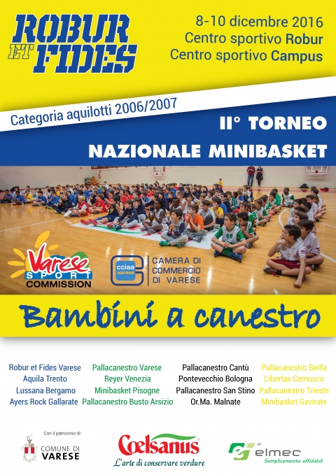 Torneo Minibasket "Bambini a Canestro": ecco il programma delle partite